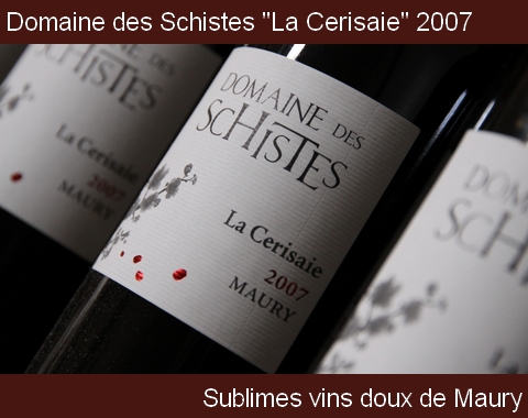 vin doux naturel Maury la cerisaie 2012