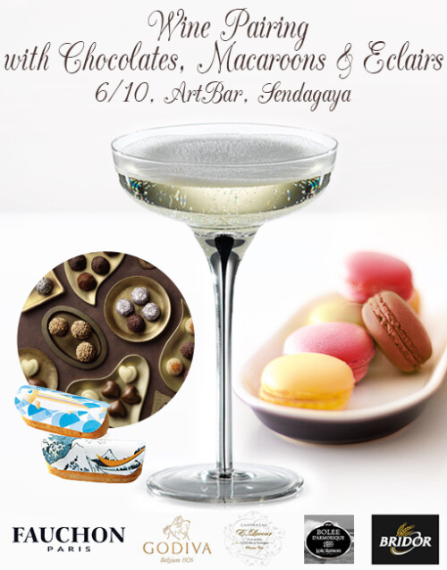 Wine Pairing with Chocolates, Macaroons & Eclairs